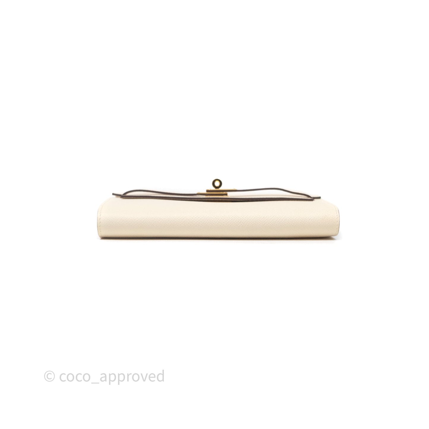 Hermès Kelly To Go Wallet Nata Epsom Gold Hardware
