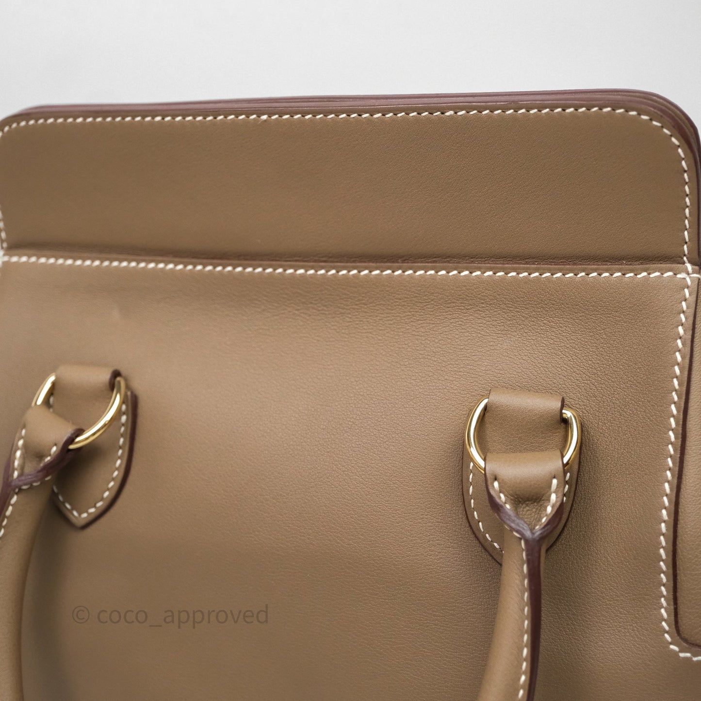 Hermès ToolBox 20 Etoupe 18 Swift Gold Hardware