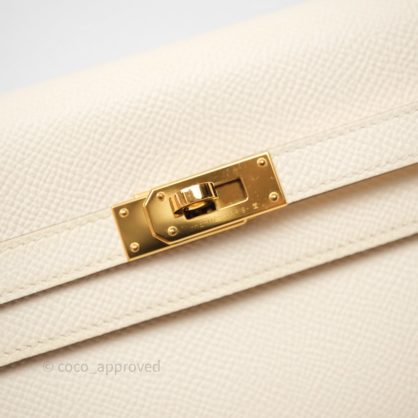 Hermès Kelly To Go Wallet Nata Epsom Gold Hardware
