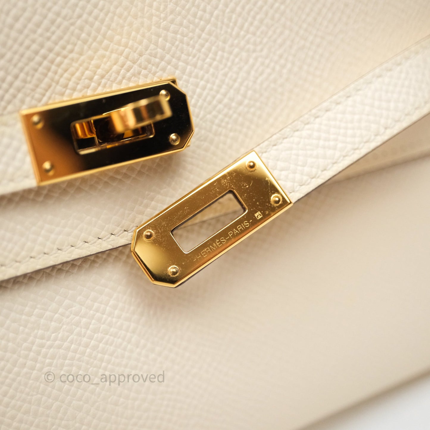 Hermès Kelly To Go Wallet Nata Epsom Gold Hardware