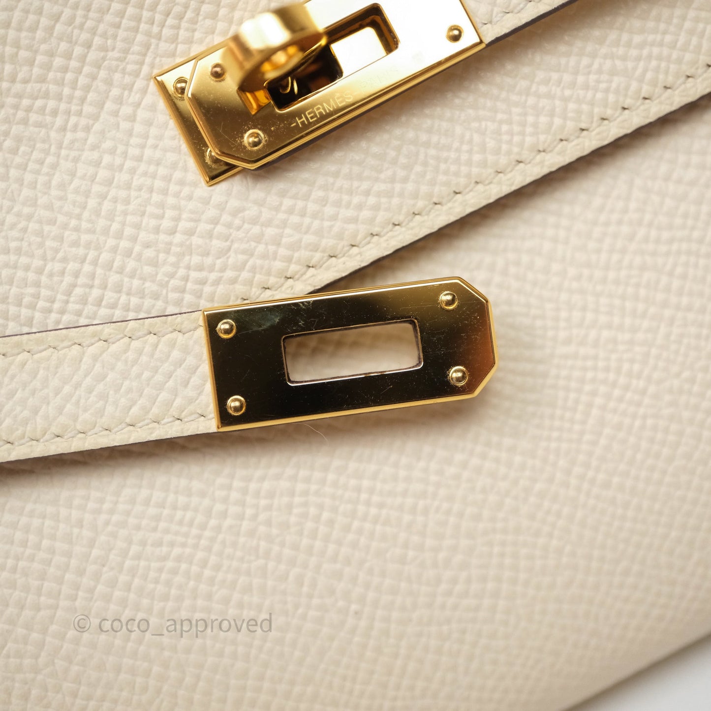 Hermès Kelly To Go Wallet Nata Epsom Gold Hardware