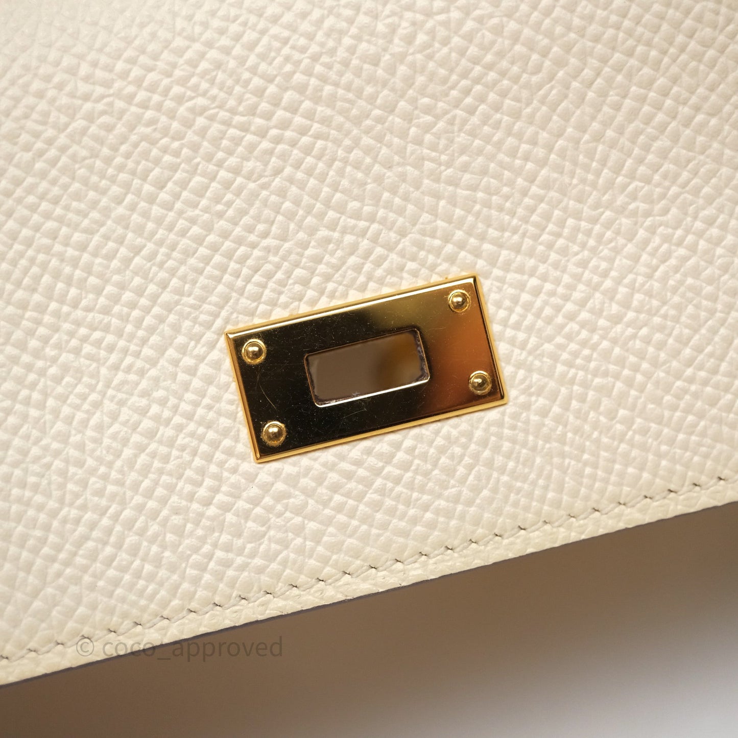 Hermès Kelly To Go Wallet Nata Epsom Gold Hardware