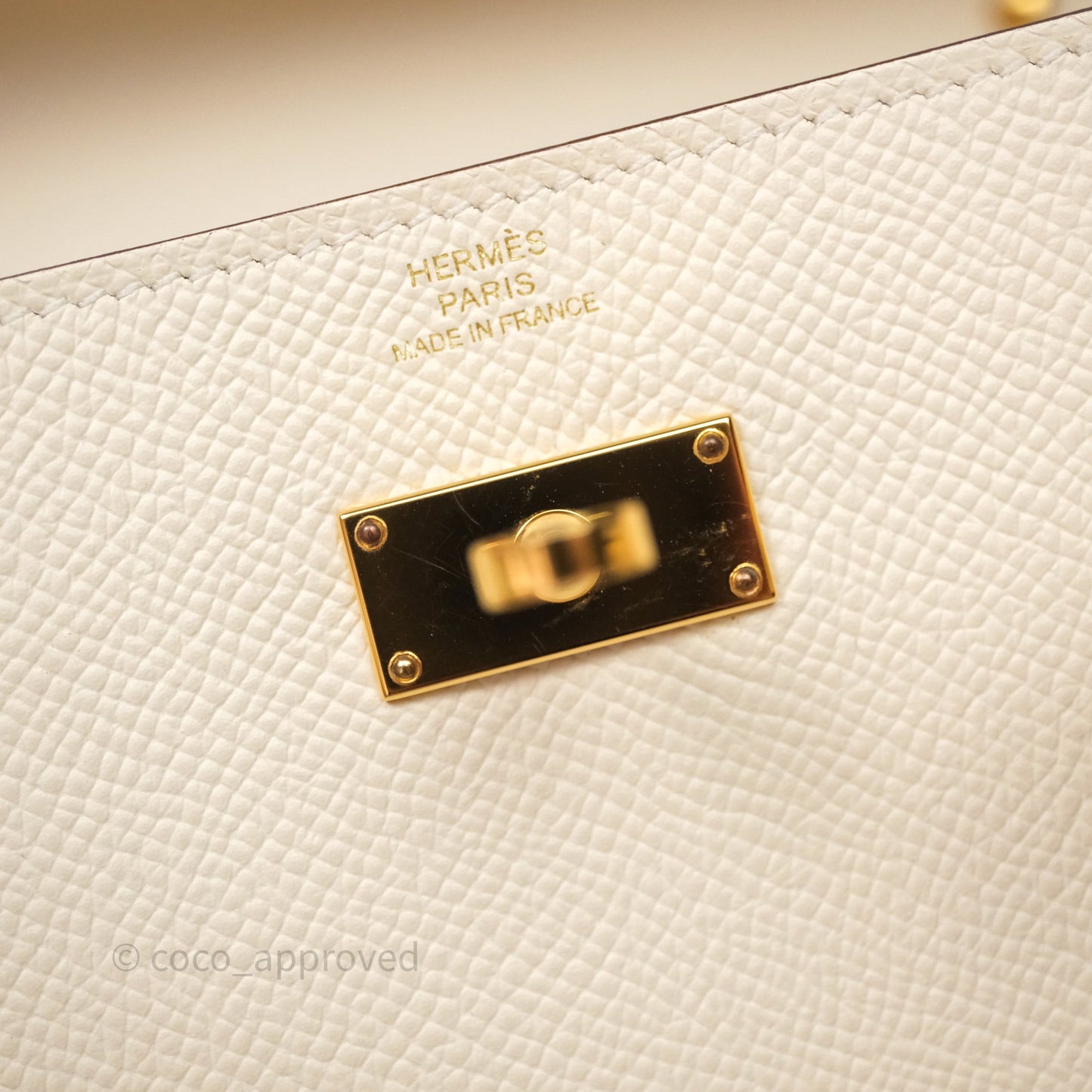 Hermès Kelly To Go Wallet Nata Epsom Gold Hardware