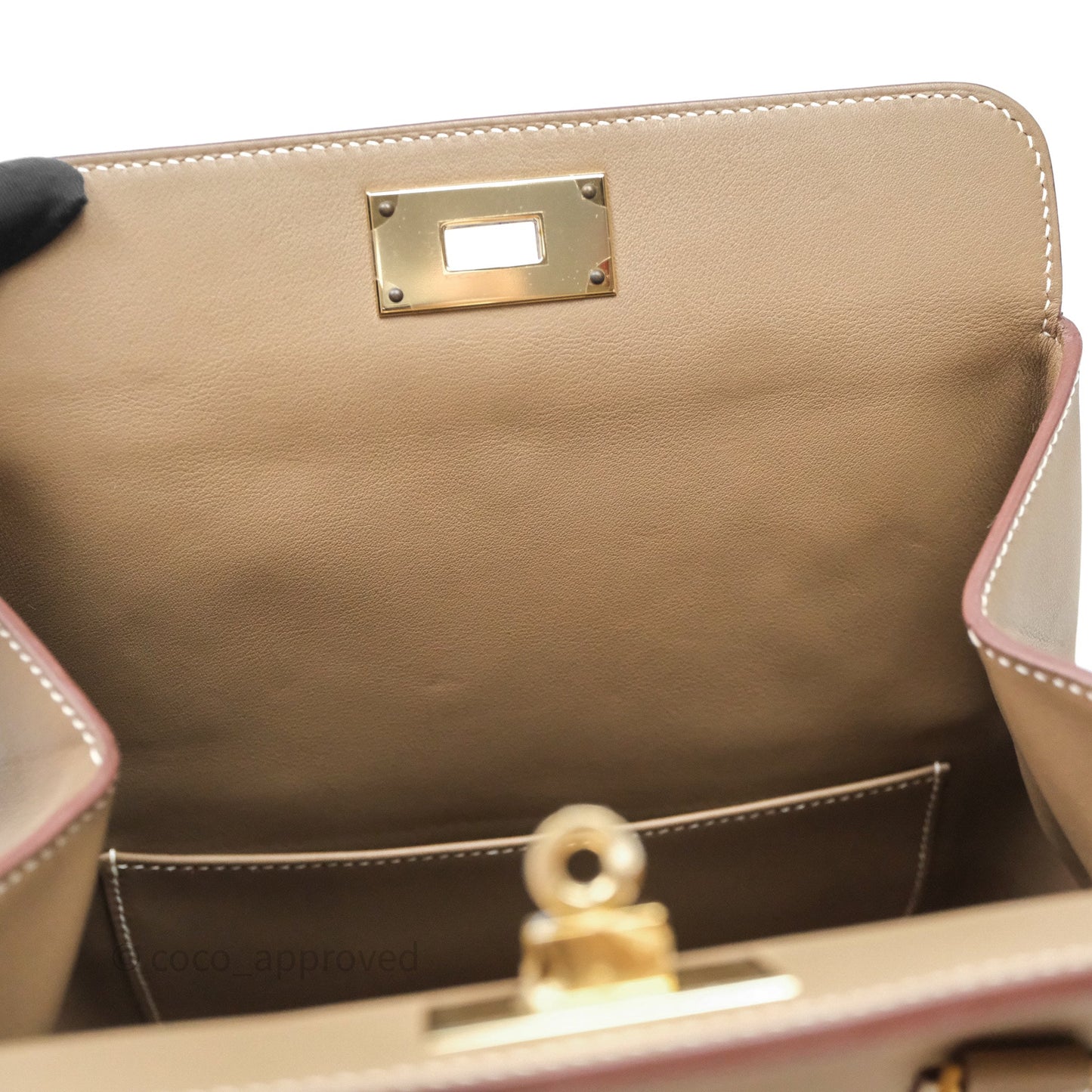 Hermès ToolBox 20 Etoupe 18 Swift Gold Hardware
