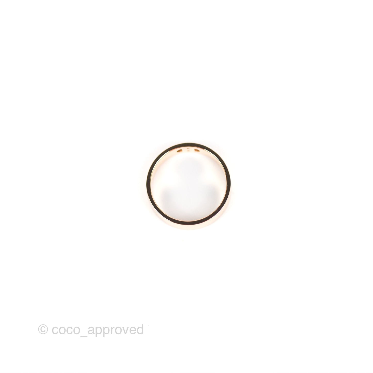 Hermes H d'ancre Ring PM Rose Gold Diamond Size 54