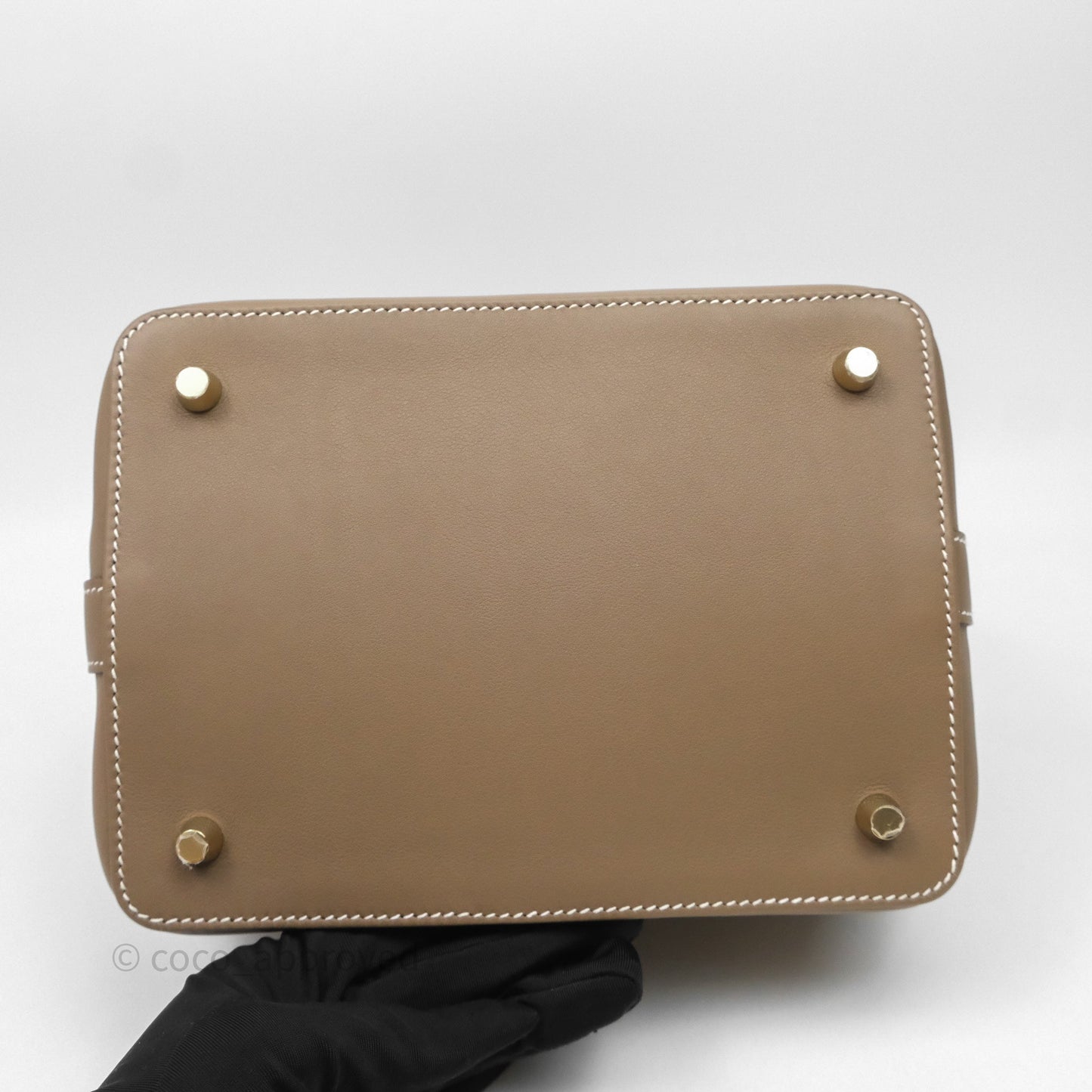 Hermès ToolBox 20 Etoupe 18 Swift Gold Hardware