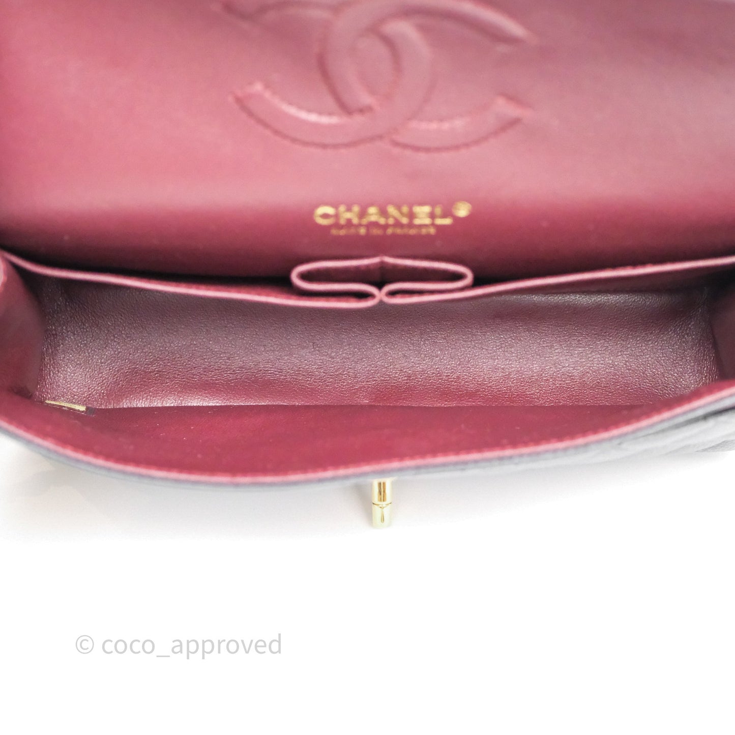Chanel Classic M/L Medium Flap Quilted Black Caviar Gold Hardware