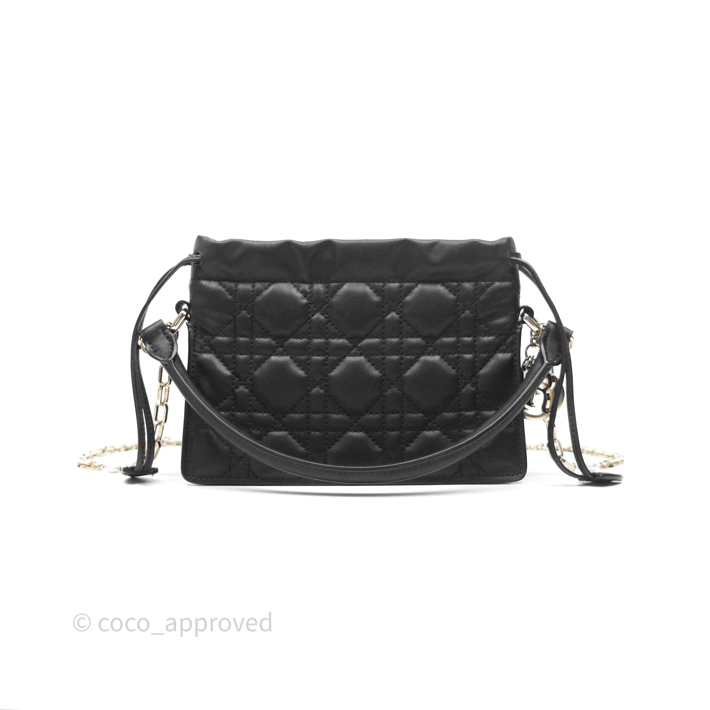 Christian Dior Lady Dior Milly Mini Bag Black Cannage Lambskin