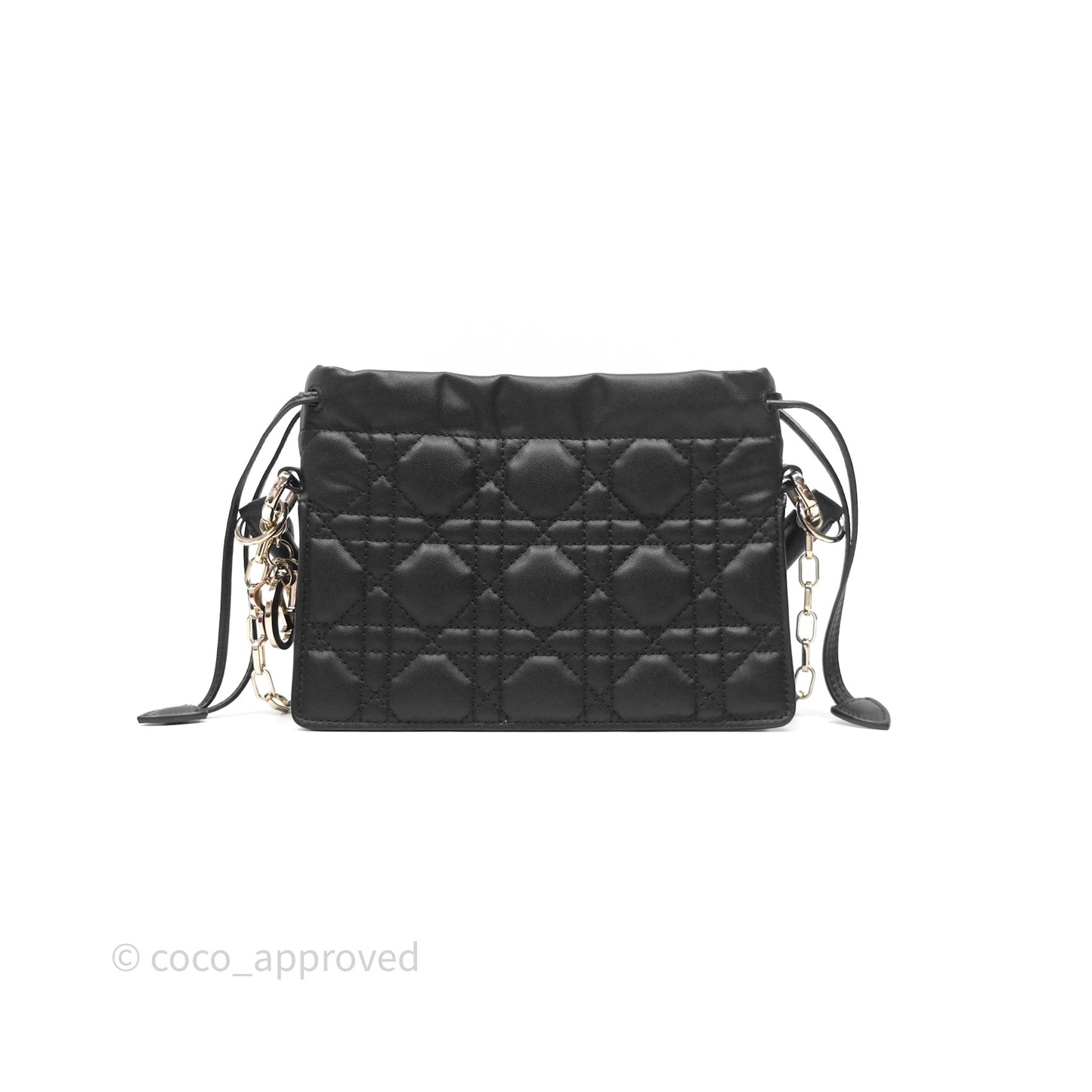 Christian Dior Lady Dior Milly Mini Bag Black Cannage Lambskin