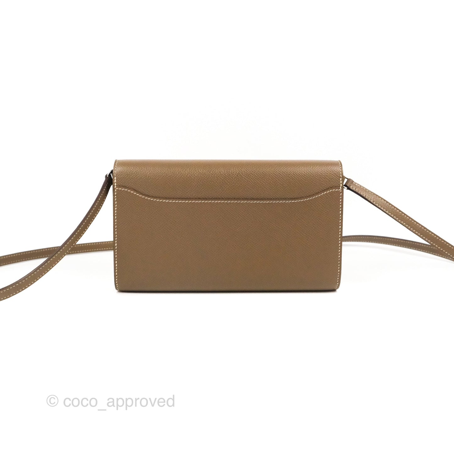 Hermès Constance To Go Wallet Etoupe Epsom Palladium Hardware