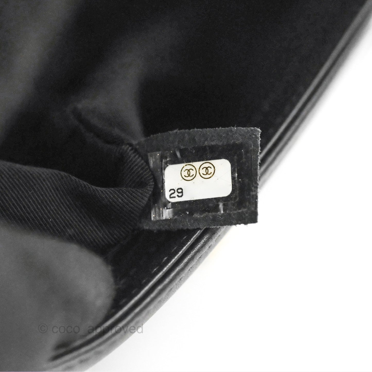 Chanel Chevron Medium Boy Black Calfskin Gold Hardware