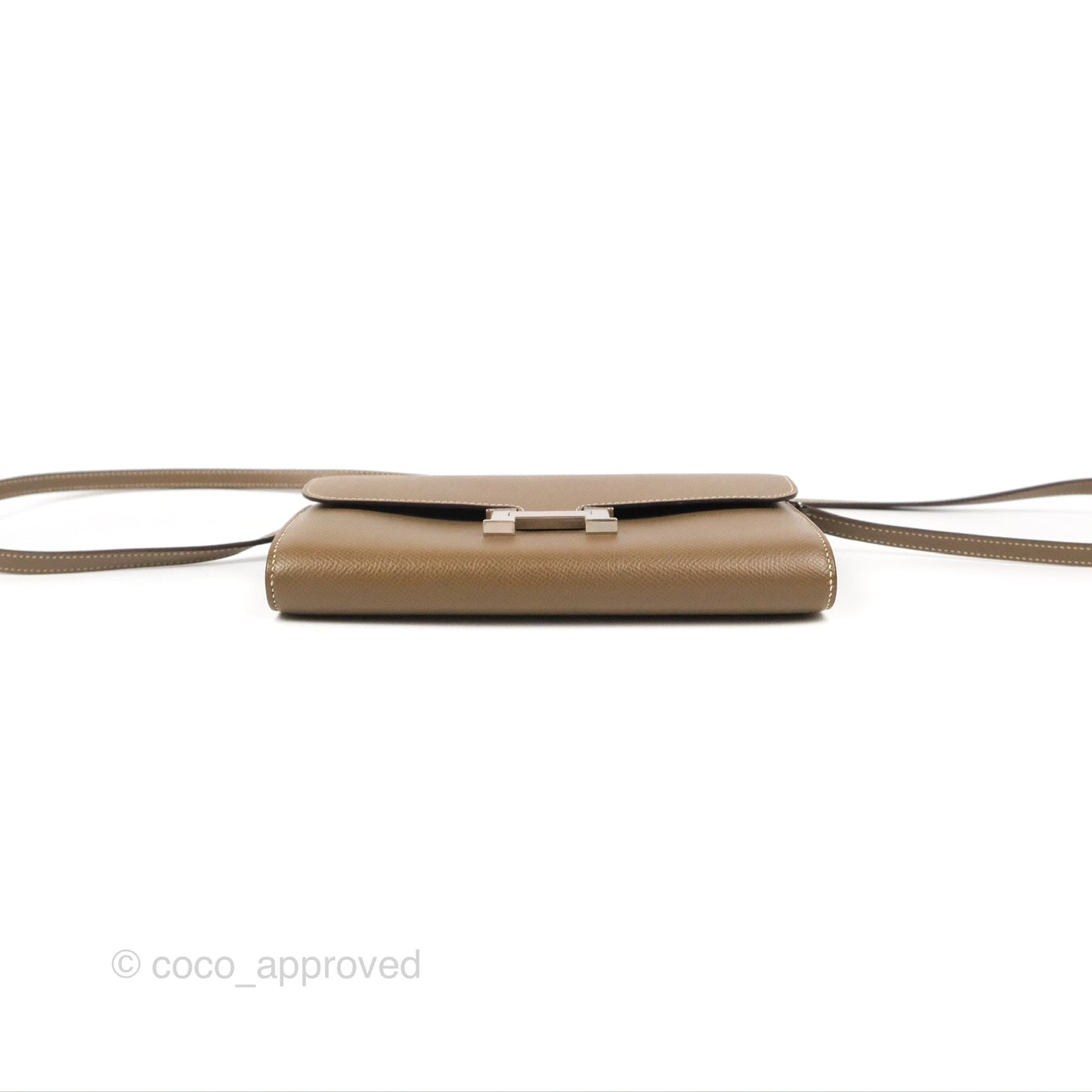 Hermès Constance To Go Wallet Etoupe Epsom Palladium Hardware