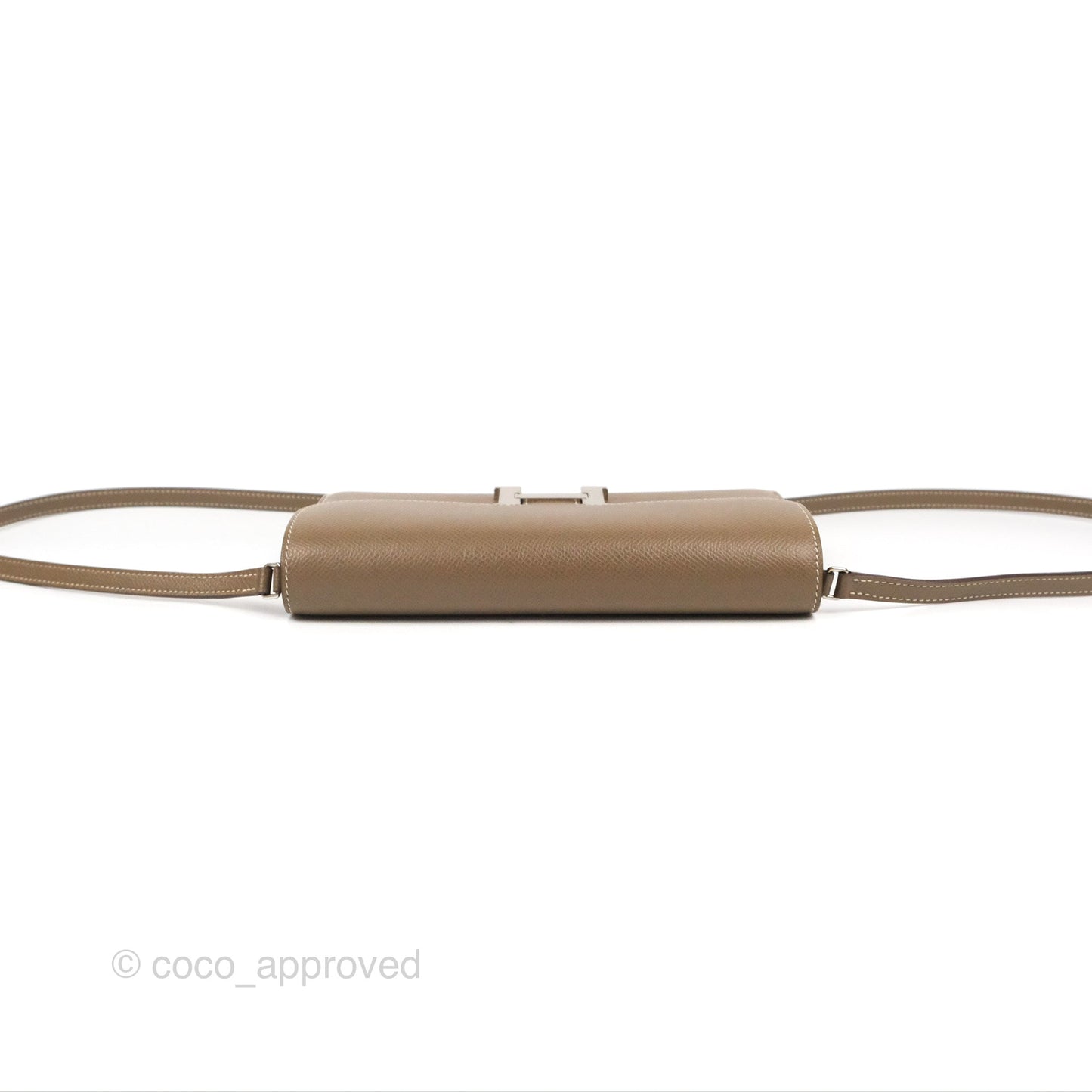 Hermès Constance To Go Wallet Etoupe Epsom Palladium Hardware