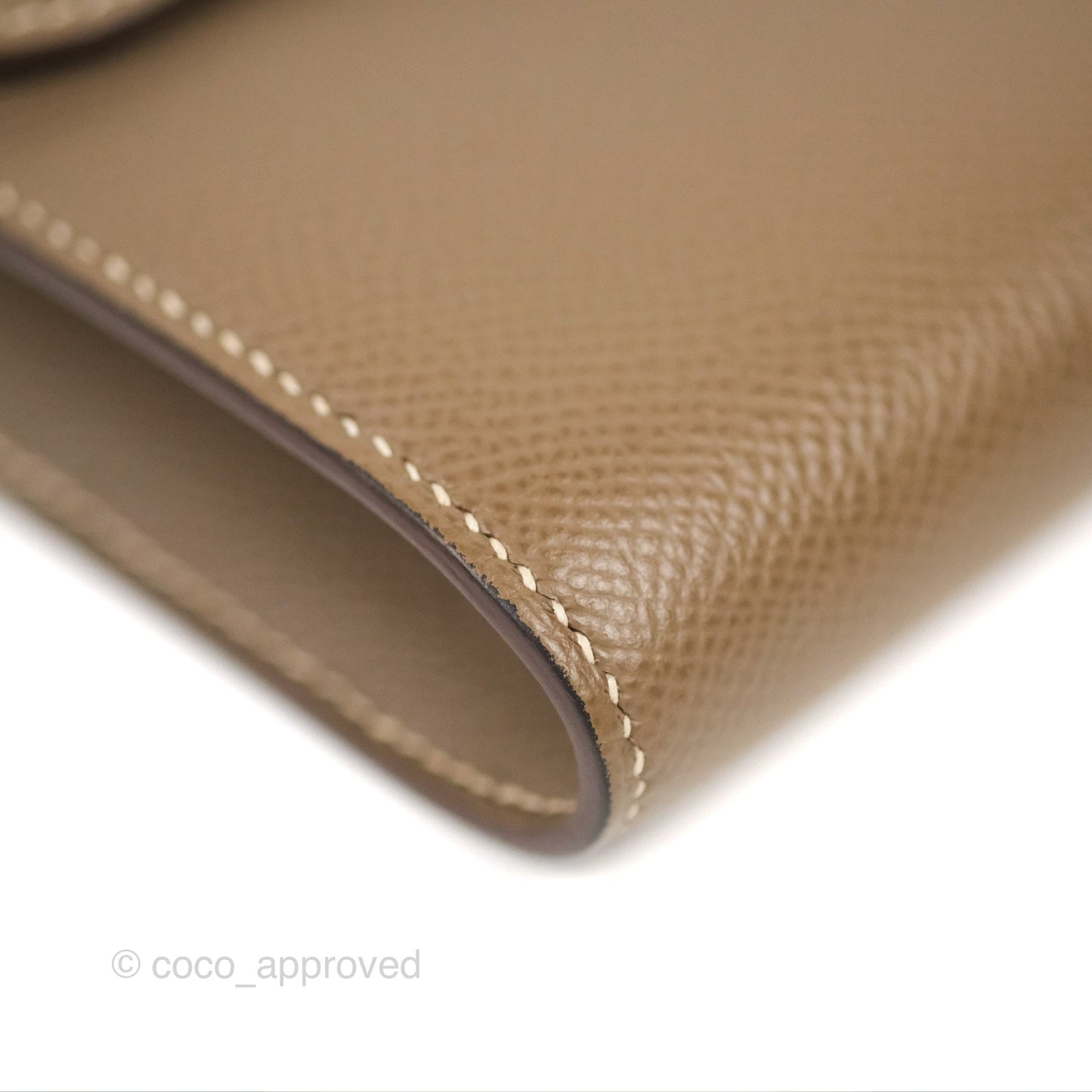 Hermès Constance To Go Wallet Etoupe Epsom Palladium Hardware
