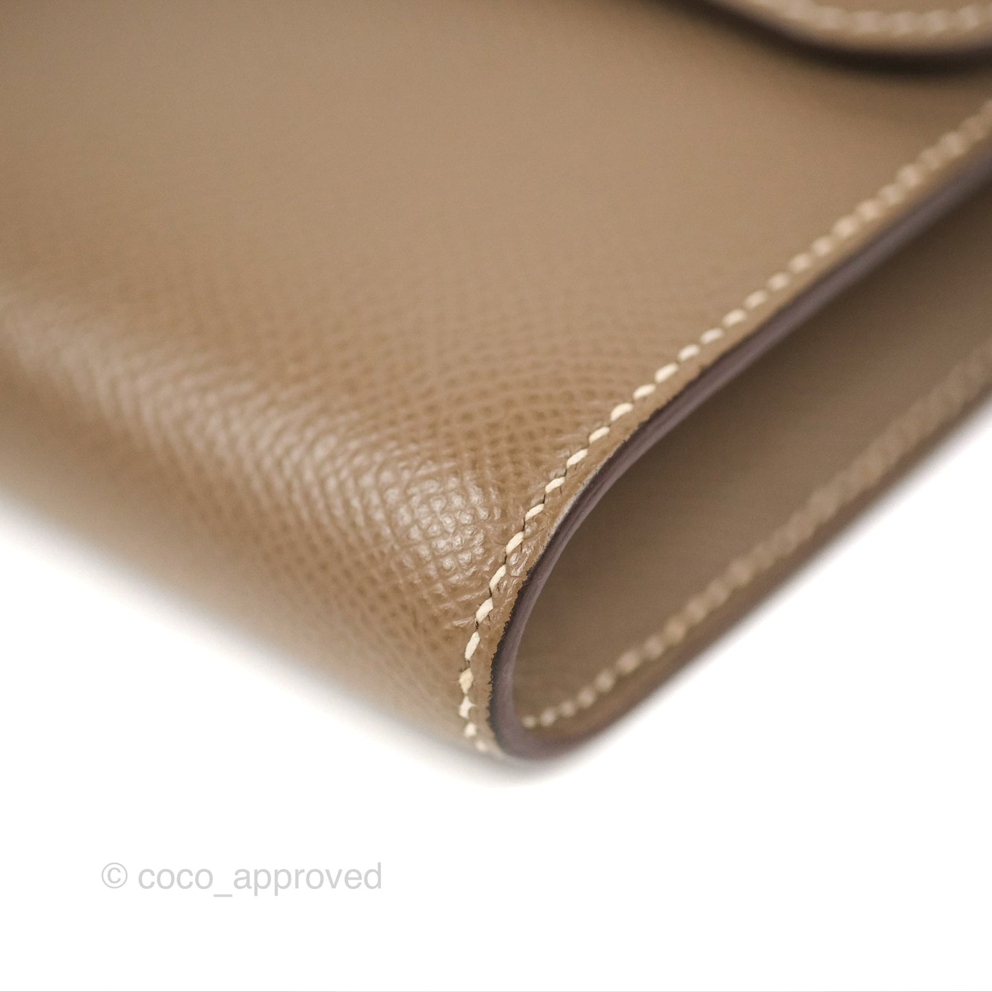 Hermès Constance To Go Wallet Etoupe Epsom Palladium Hardware