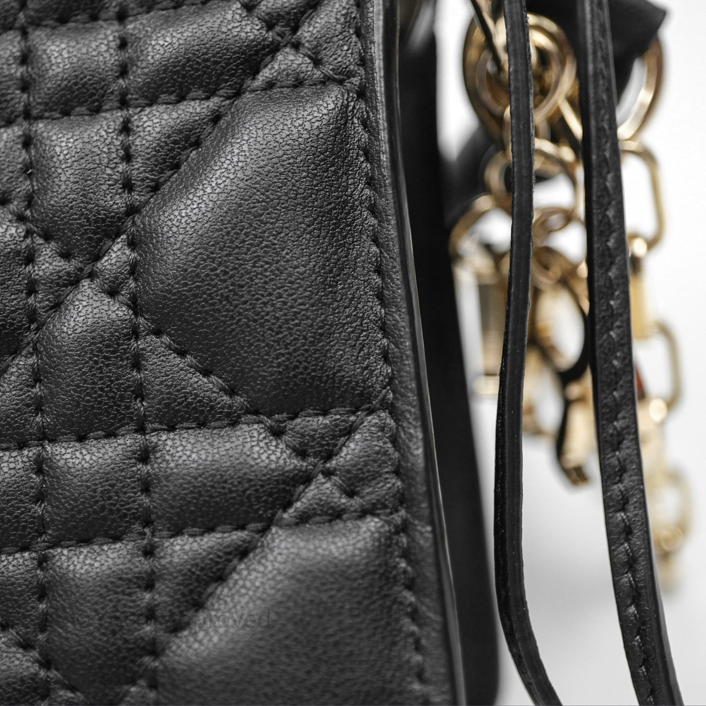 Christian Dior Lady Dior Milly Mini Bag Black Cannage Lambskin