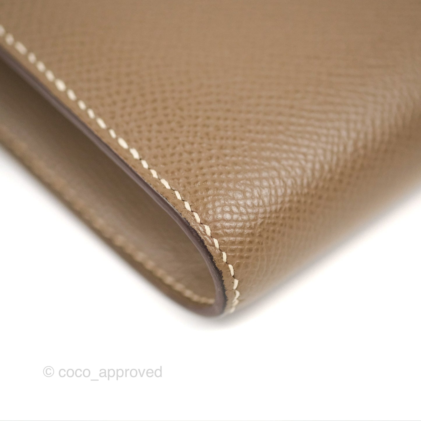 Hermès Constance To Go Wallet Etoupe Epsom Palladium Hardware