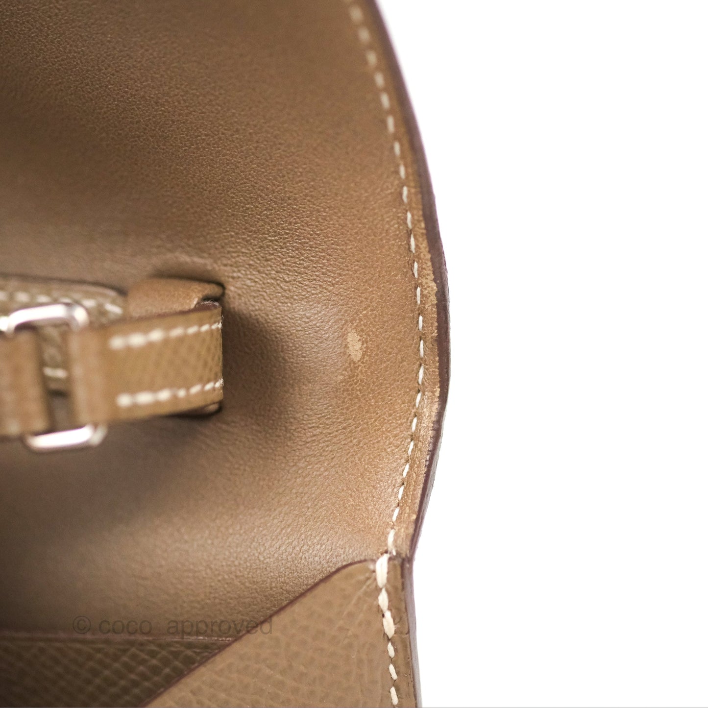 Hermès Constance To Go Wallet Etoupe Epsom Palladium Hardware