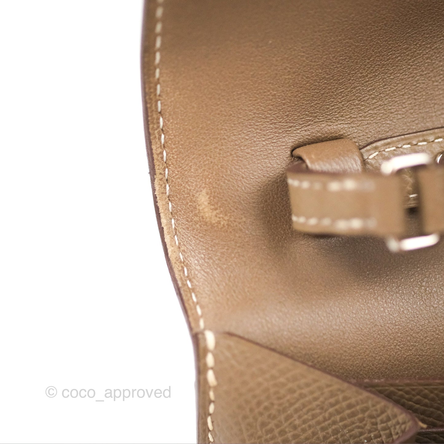 Hermès Constance To Go Wallet Etoupe Epsom Palladium Hardware