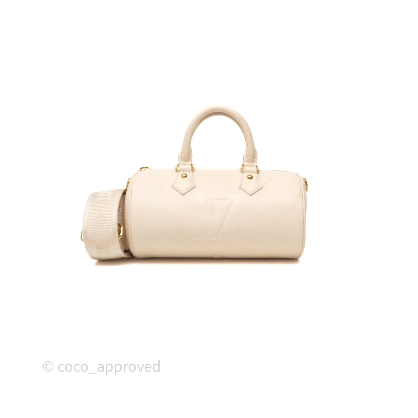 Louis Vuitton Papillon BB Empreinte Monogram Cream