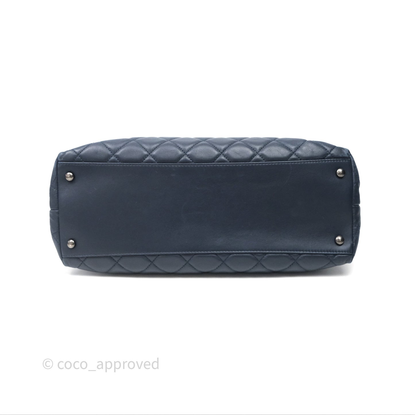 Chanel Quilted Portobello Tote Bag Tweed Lambskin Ruthenium Hardware