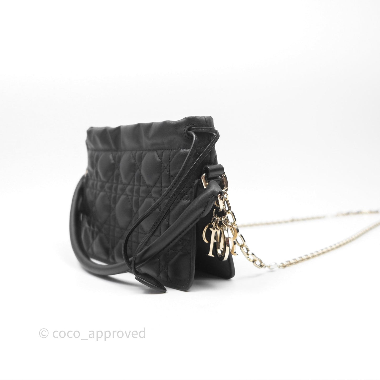 Christian Dior Lady Dior Milly Mini Bag Black Cannage Lambskin