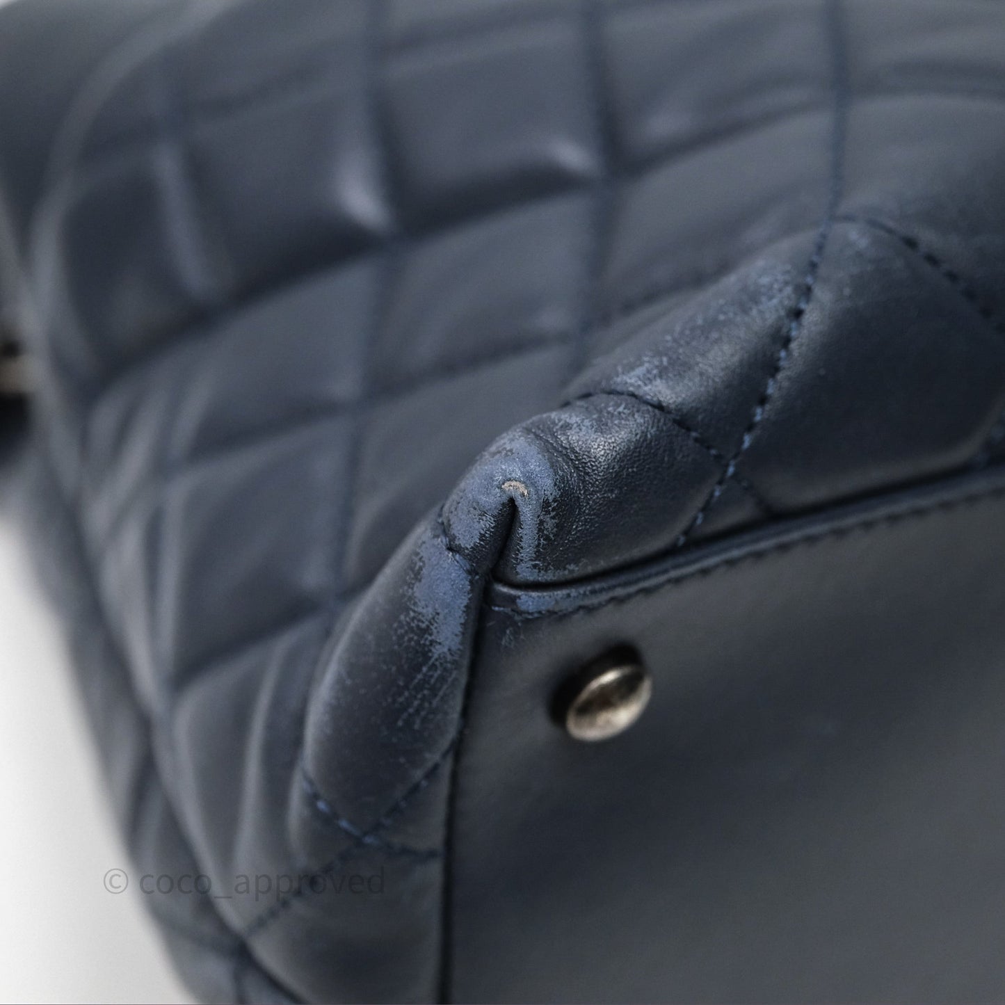 Chanel Quilted Portobello Tote Bag Tweed Lambskin Ruthenium Hardware