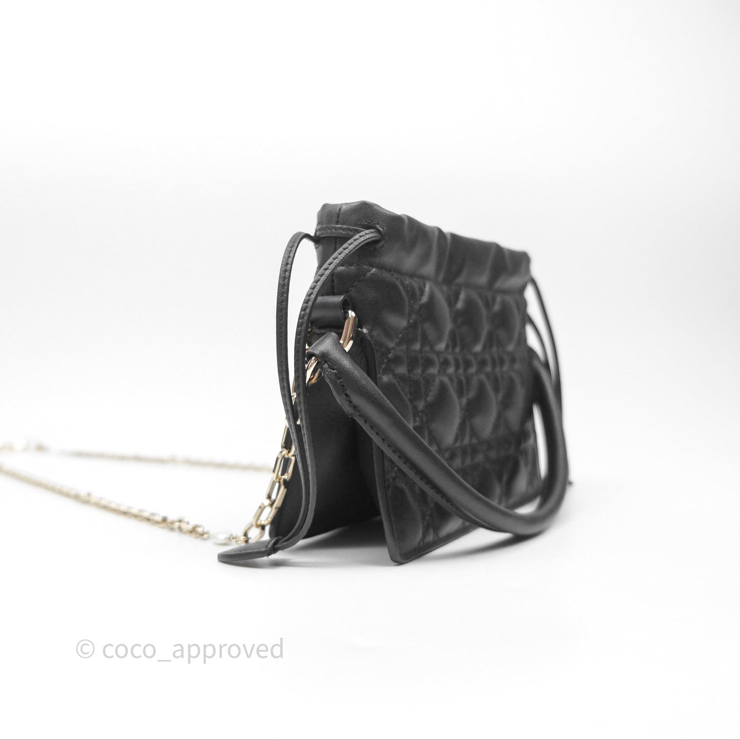 Christian Dior Lady Dior Milly Mini Bag Black Cannage Lambskin