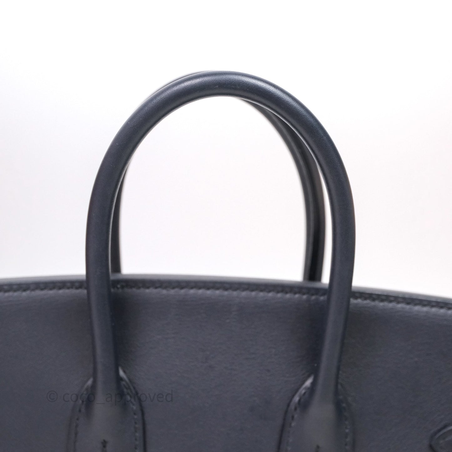 Hermes Birkin 25 Indigo Blue Swift Palladium Hardware