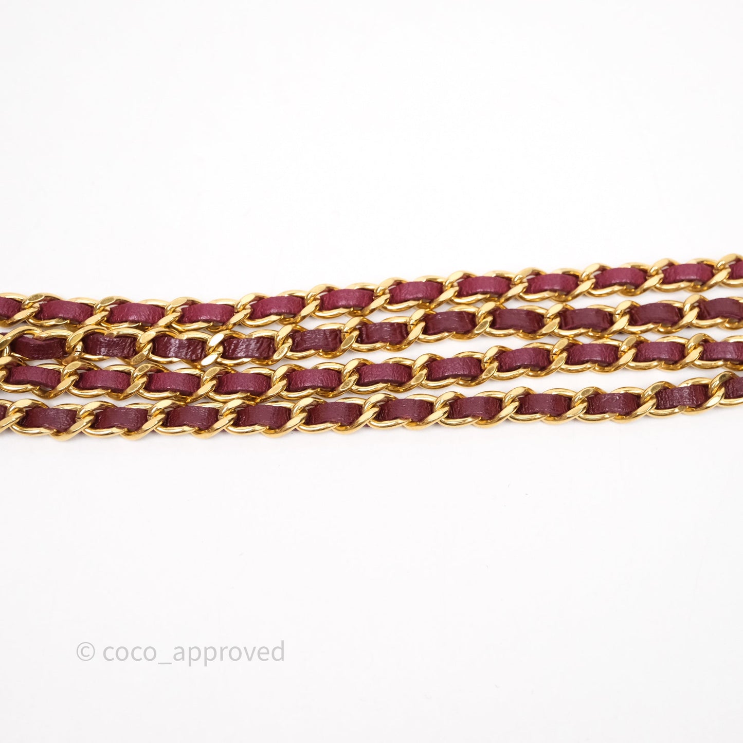 Chanel Clutch With Chain Red Tweed Aged Gold Hardware