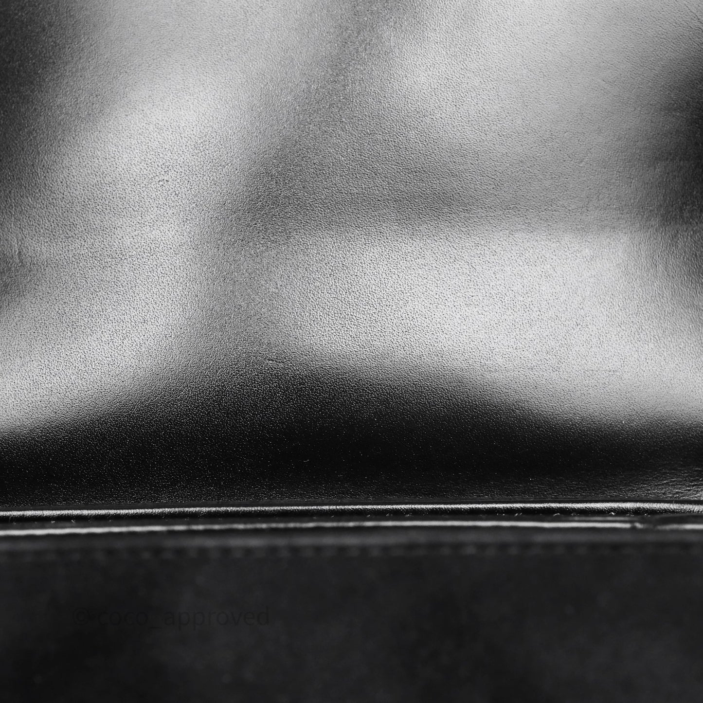 Chanel Quilted Mini Messenger with CC Logo Strap Black Shiny Calfskin/ Suede Goatskin Aged Gold Hardware