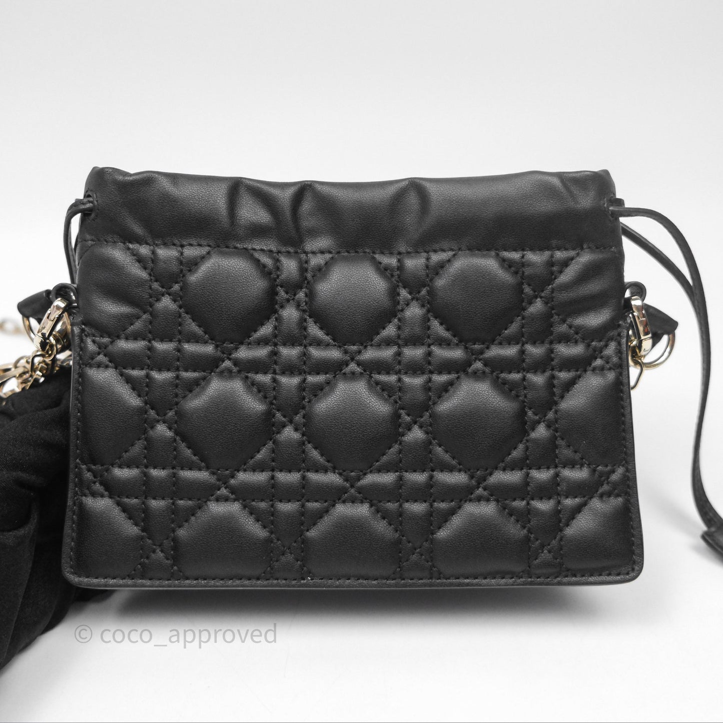 Christian Dior Lady Dior Milly Mini Bag Black Cannage Lambskin