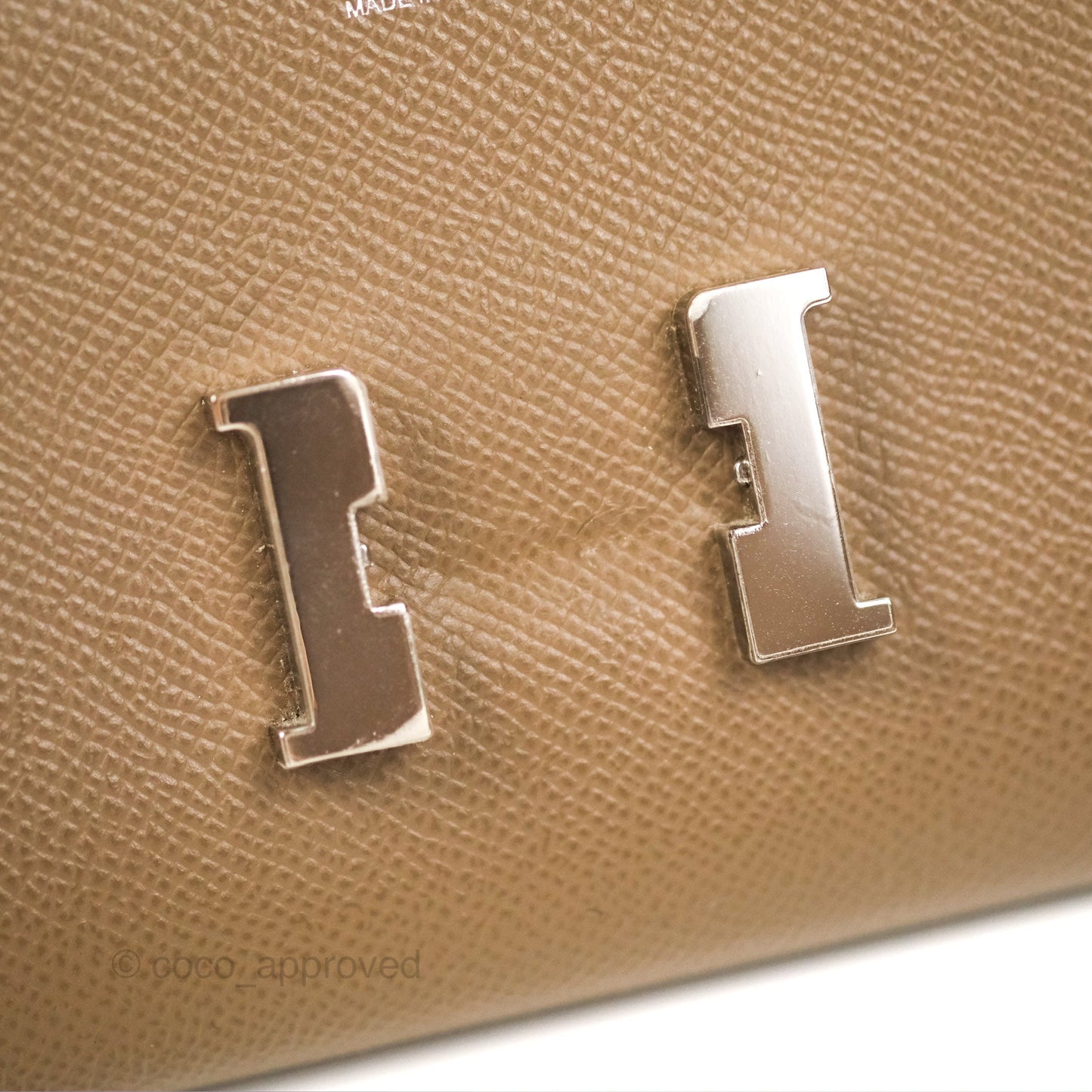 Hermès Constance To Go Wallet Etoupe Epsom Palladium Hardware
