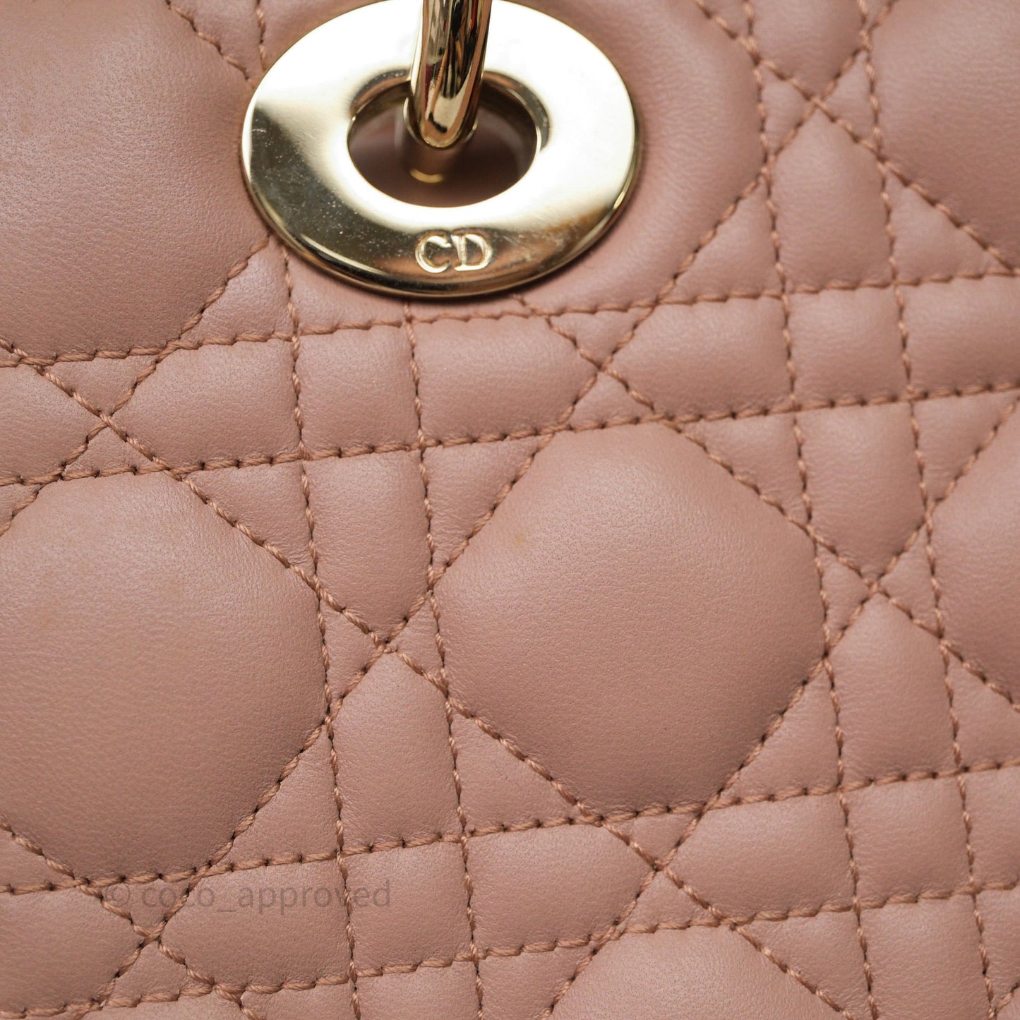 Christian Dior Small Lady Dior My ABCDior Bag Blush Cannage Lambskin