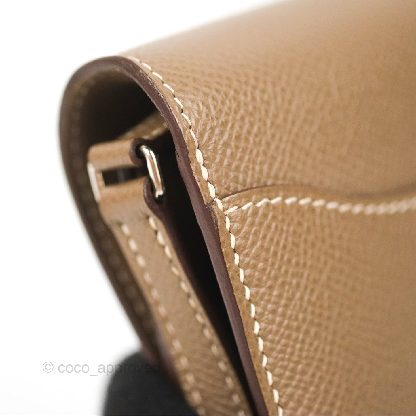 Hermès Constance To Go Wallet Etoupe Epsom Palladium Hardware