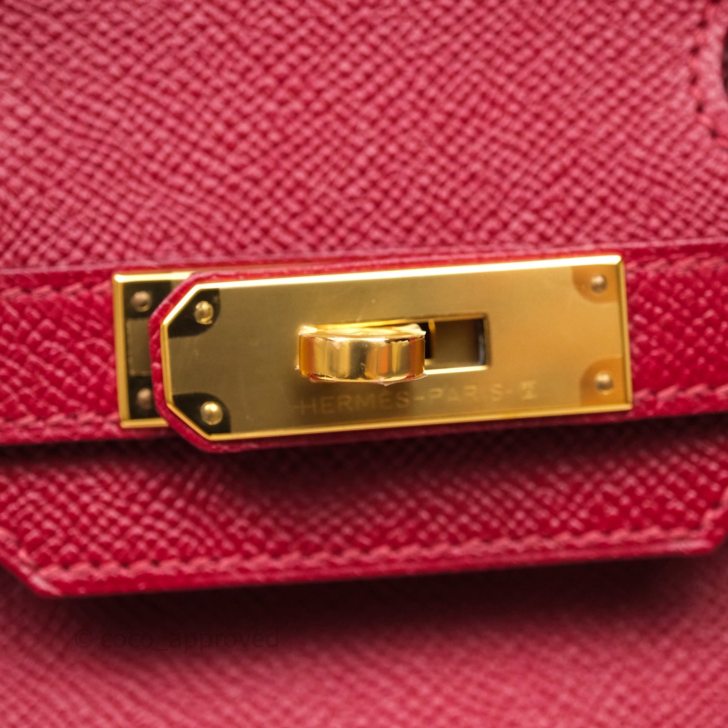Hermès Birkin 30 Rouge Grenat Epsom Gold Hardware