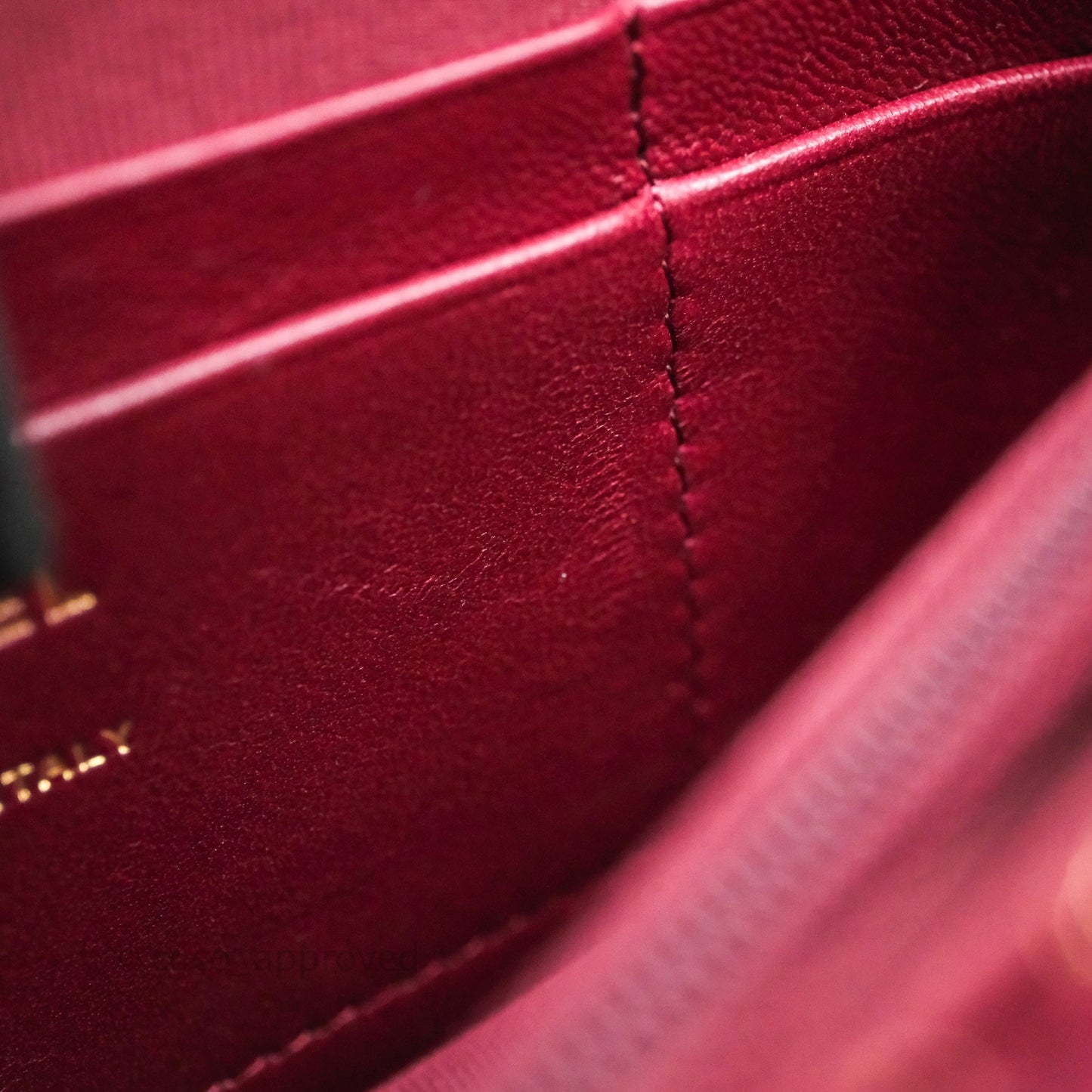 Chanel Clutch With Chain Red Tweed Aged Gold Hardware