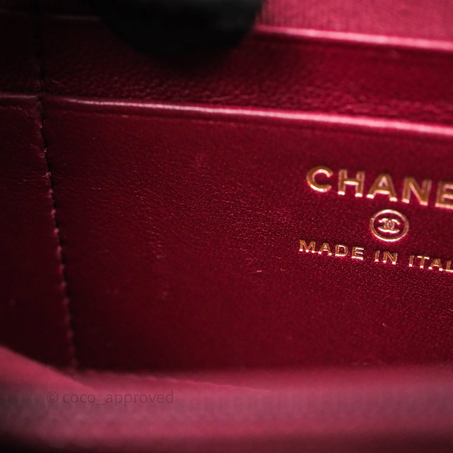 Chanel Clutch With Chain Red Tweed Aged Gold Hardware