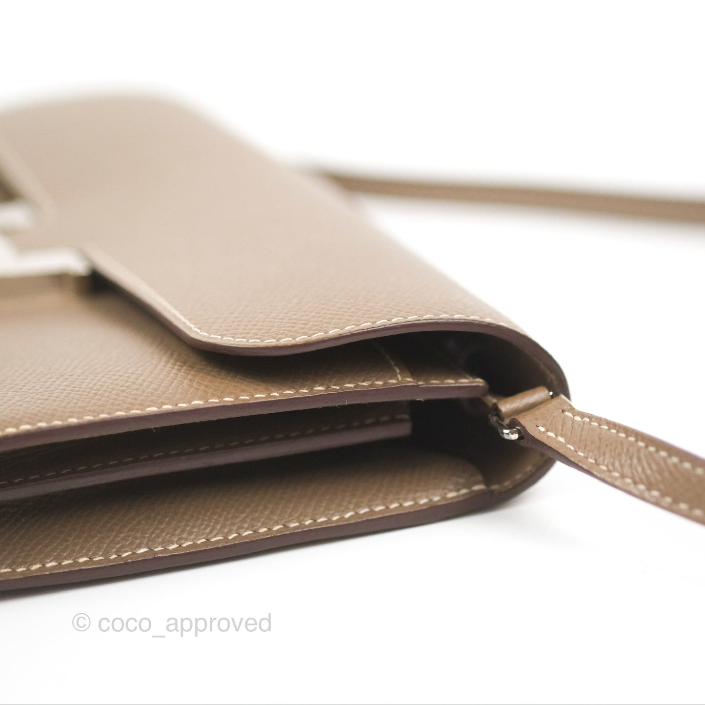 Hermès Constance To Go Wallet Etoupe Epsom Palladium Hardware