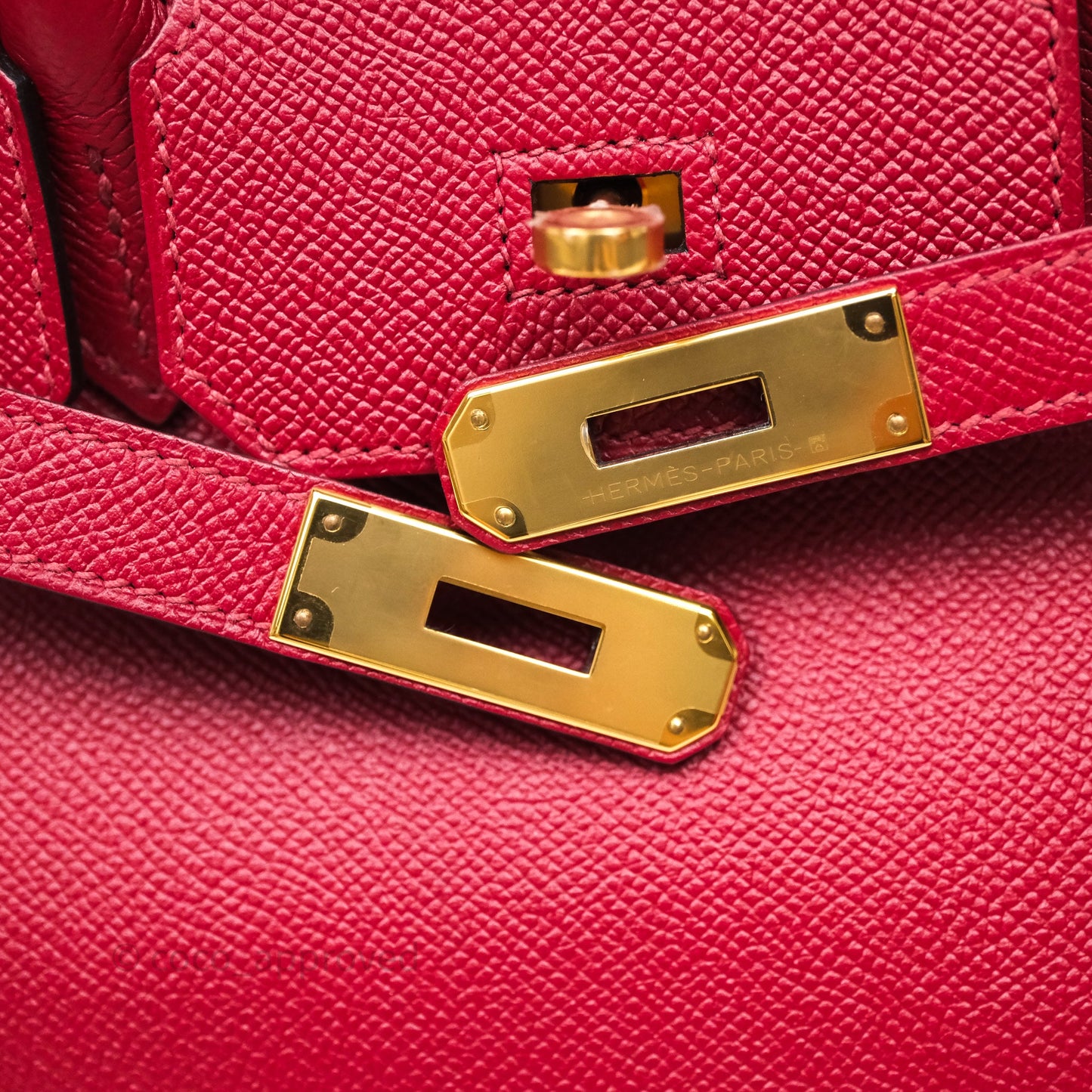 Hermès Birkin 30 Rouge Grenat Epsom Gold Hardware