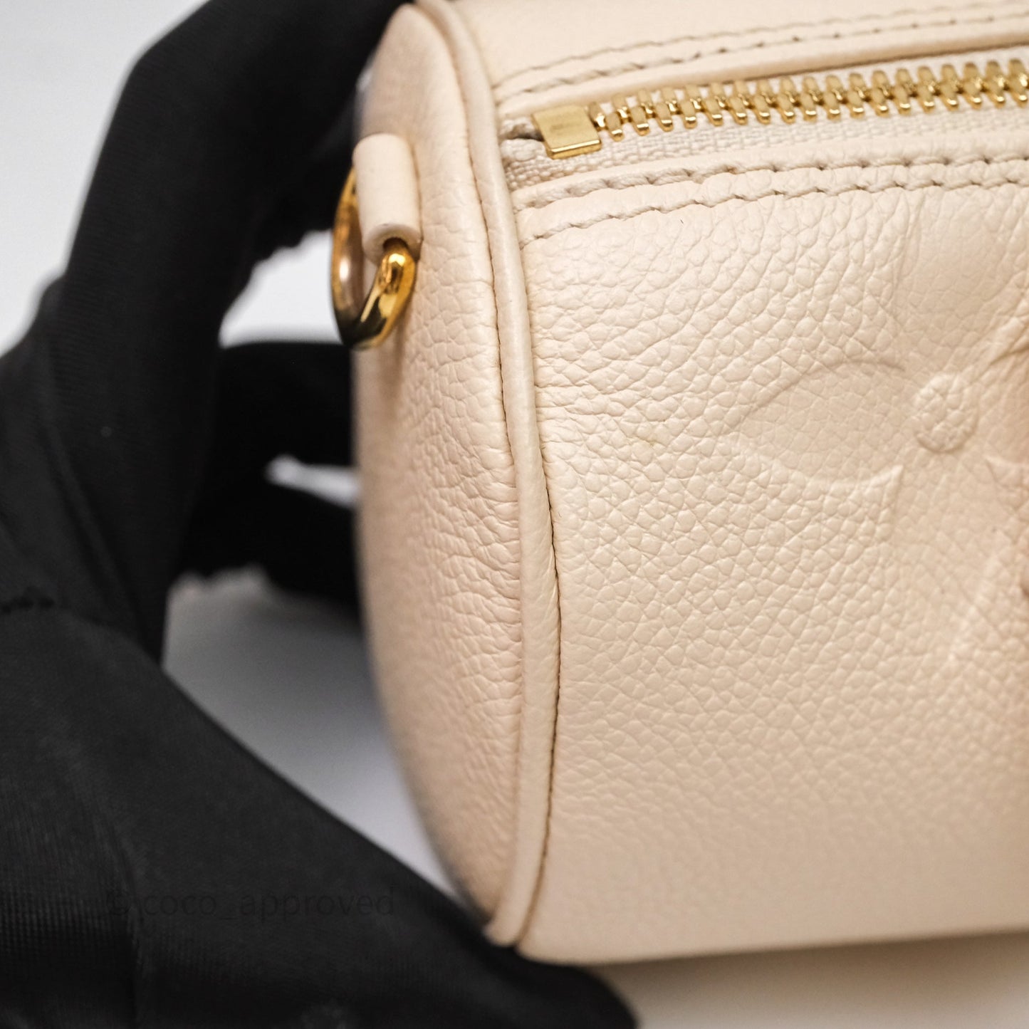 Louis Vuitton Papillon BB Empreinte Monogram Cream