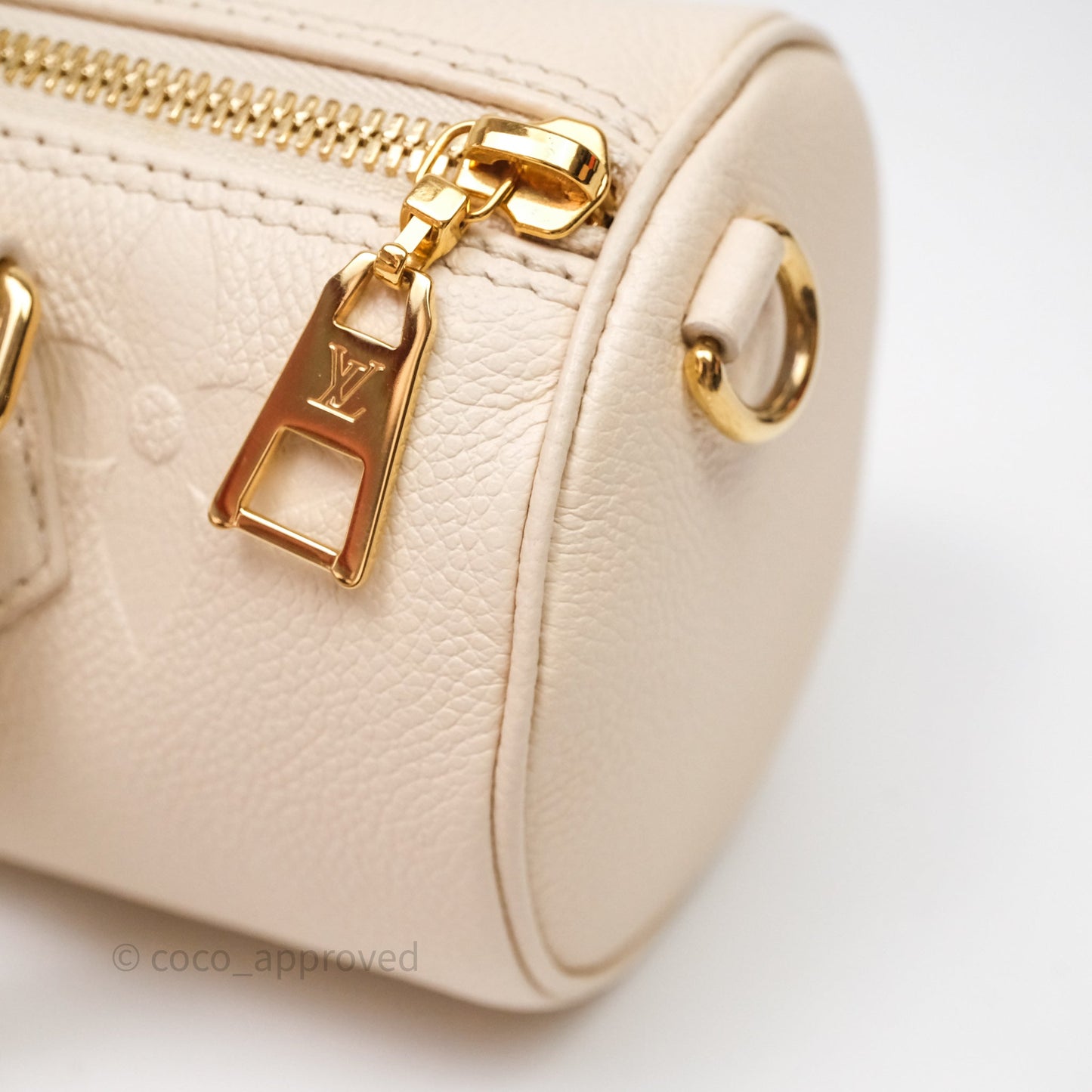 Louis Vuitton Papillon BB Empreinte Monogram Cream