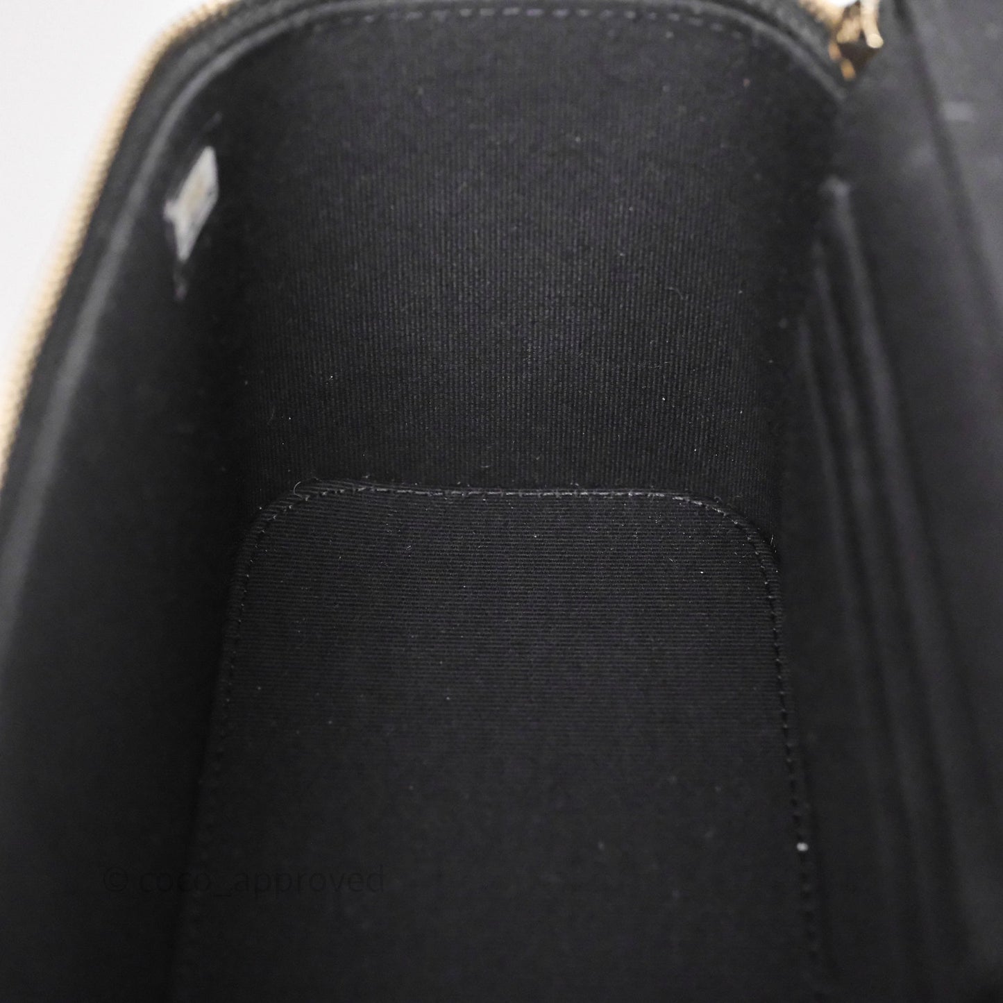 Chanel Vanity Rectangular Top Handle Black Lambskin Gold Hardware