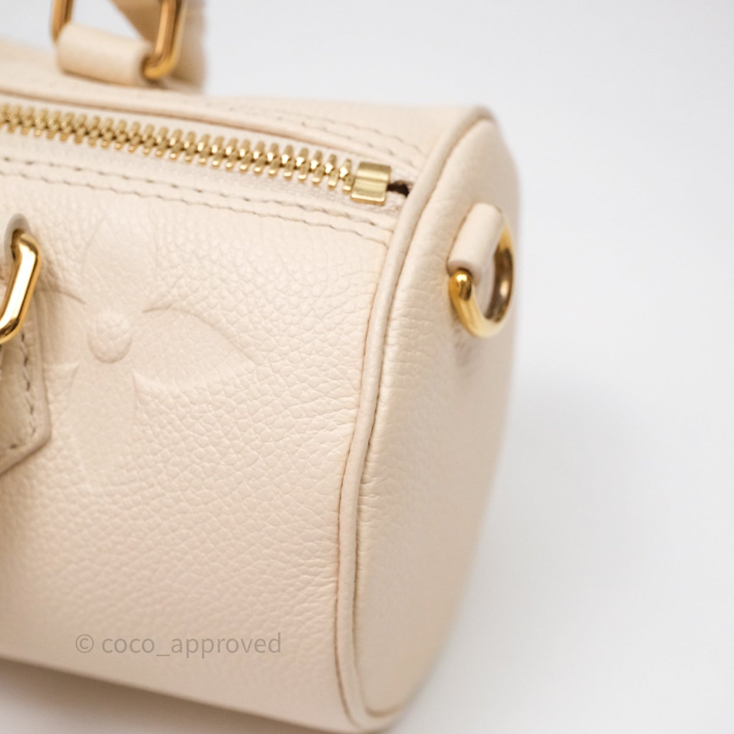 Louis Vuitton Papillon BB Empreinte Monogram Cream