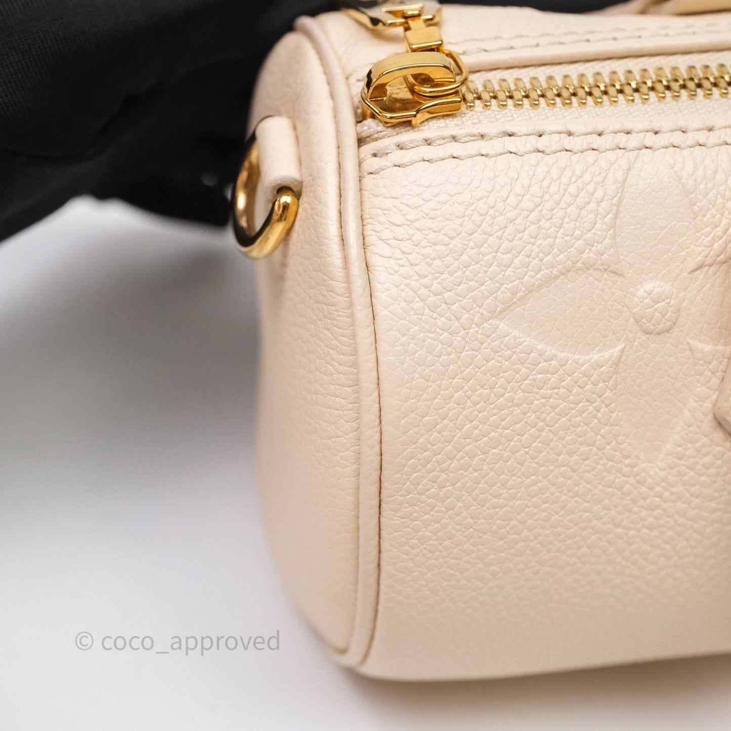 Louis Vuitton Papillon BB Empreinte Monogram Cream