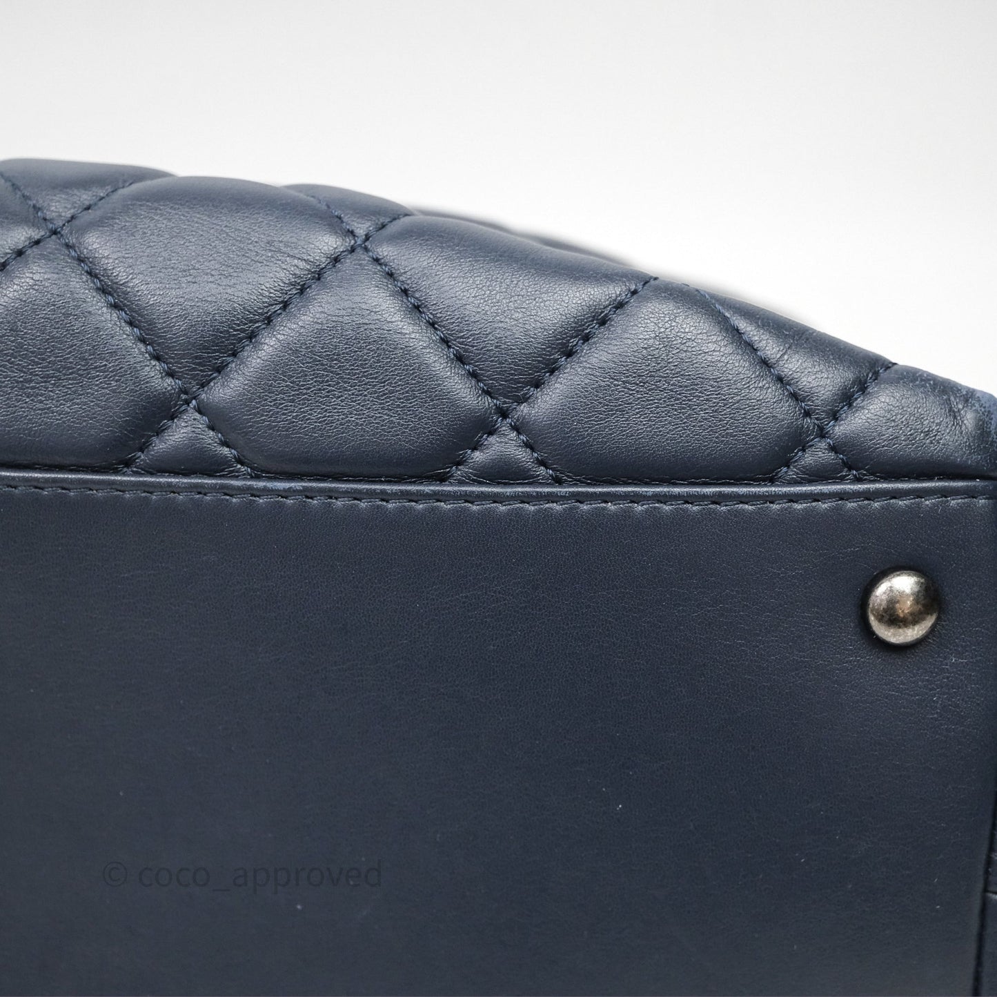 Chanel Quilted Portobello Tote Bag Tweed Lambskin Ruthenium Hardware
