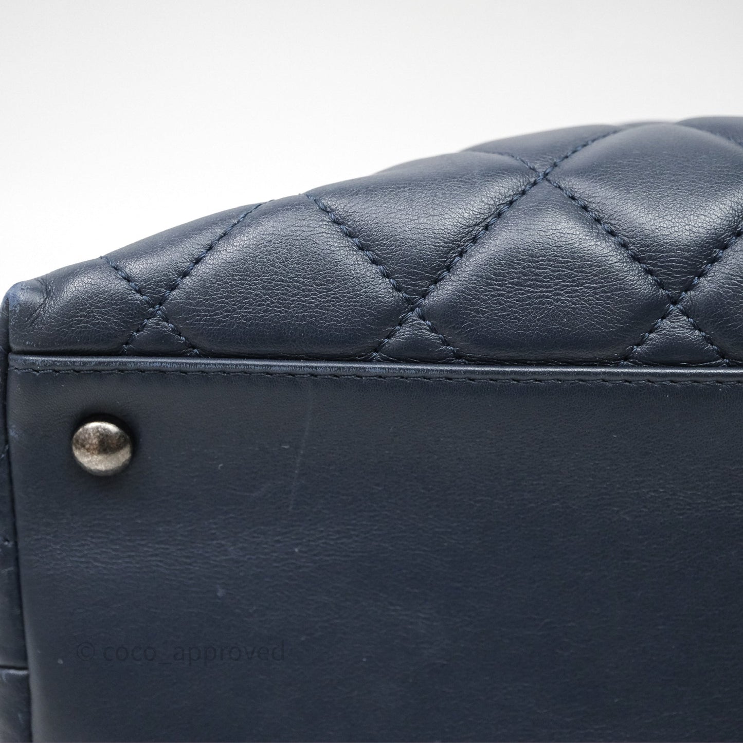 Chanel Quilted Portobello Tote Bag Tweed Lambskin Ruthenium Hardware