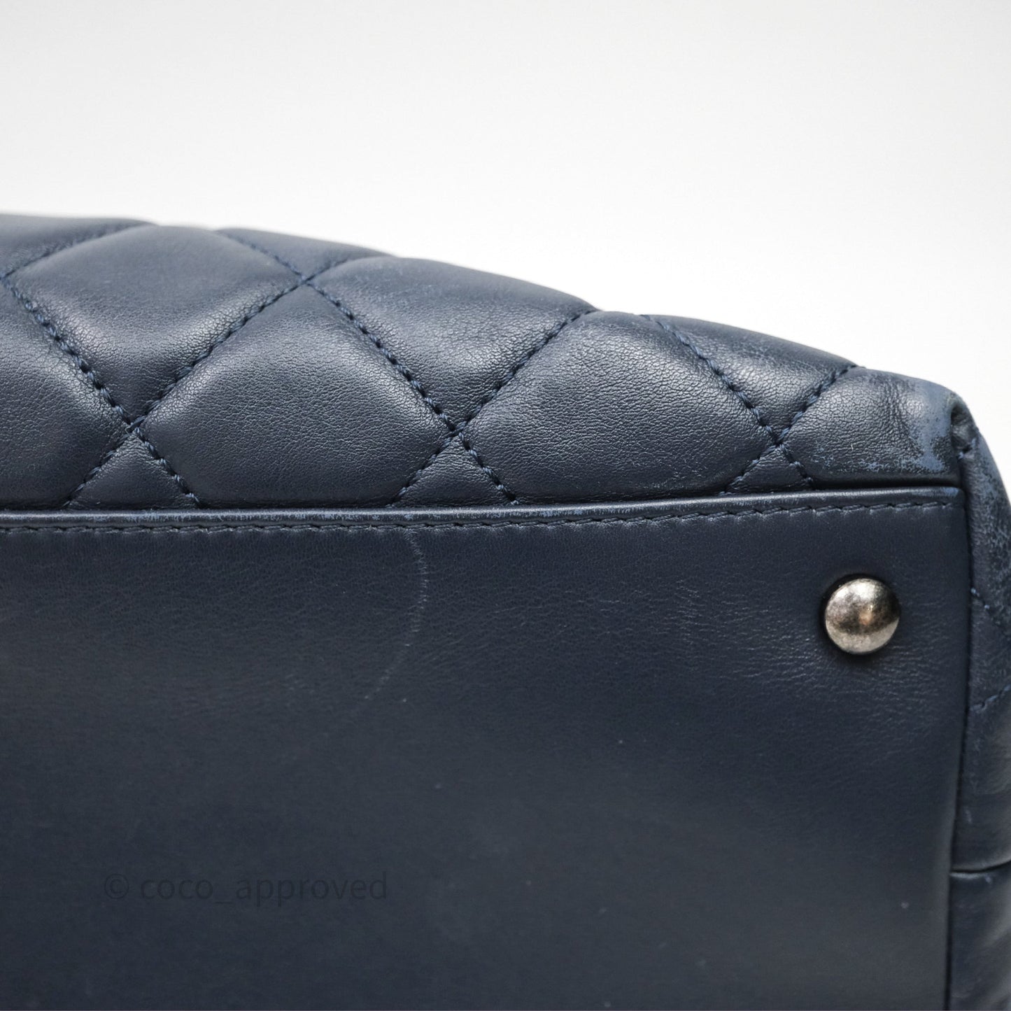 Chanel Quilted Portobello Tote Bag Tweed Lambskin Ruthenium Hardware