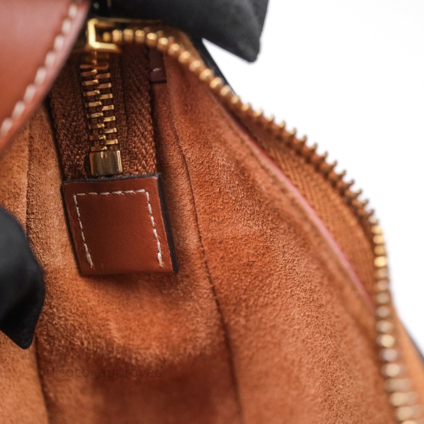 Celine Medium Ava Triomphe Logo Bag Tan Calfskin