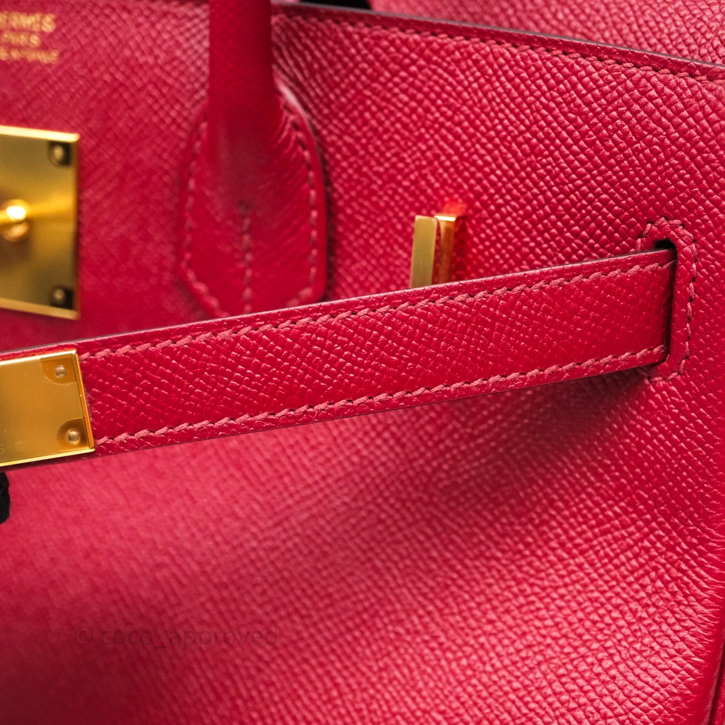 Hermès Birkin 30 Rouge Grenat Epsom Gold Hardware